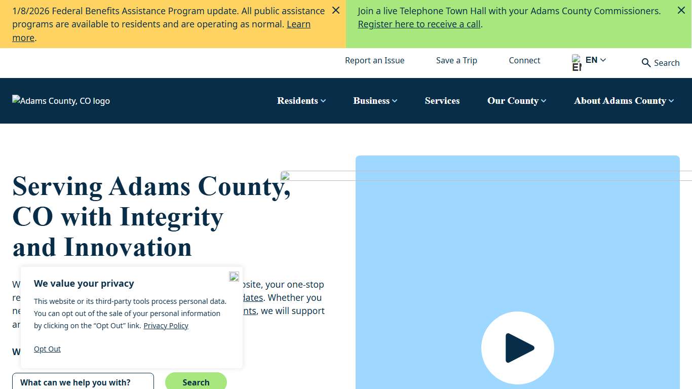 Home of Adams County, CO Official Government Website