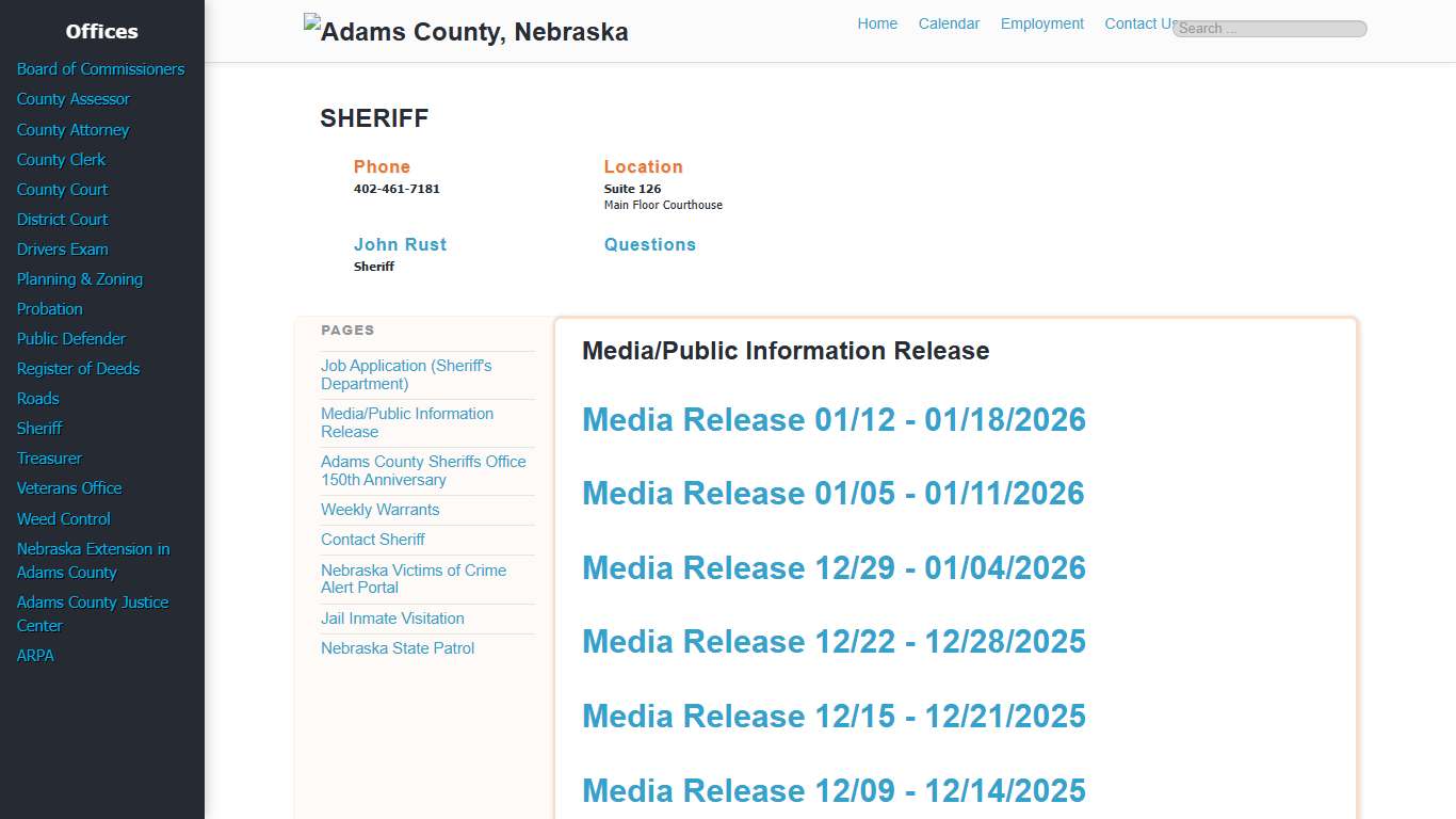 Media/Public Information Release